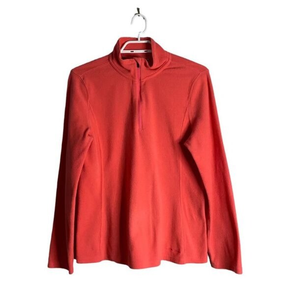 Eddie Bauer Women’s Coral 1/4 Zip Fleece Pullover - Picture 1 of 9